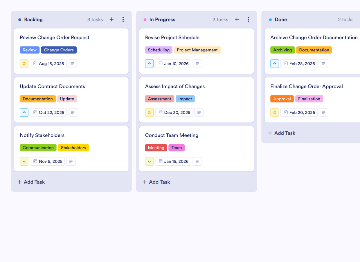 Home Renovation Project Management Template Jotform