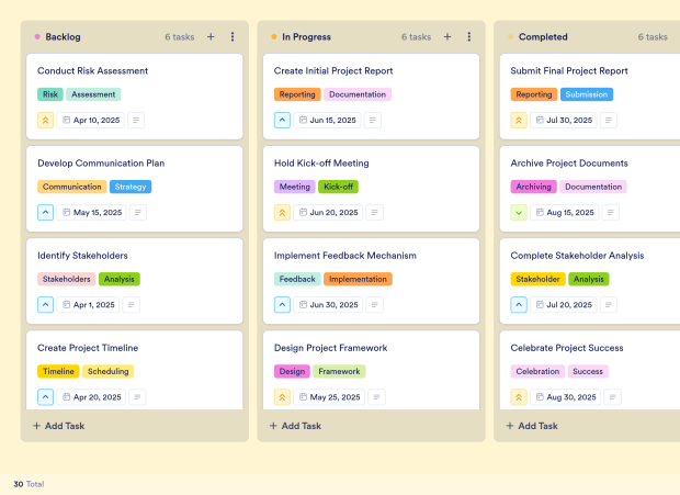 Implementation Plan Board Template Thumbnail