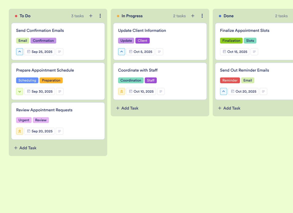 Interactive Calendar Template Jotform