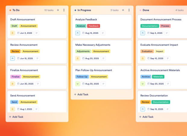 Internal Communications Calendar Board Template Thumbnail