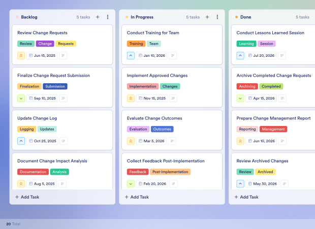 IT Change Management Board Template Thumbnail