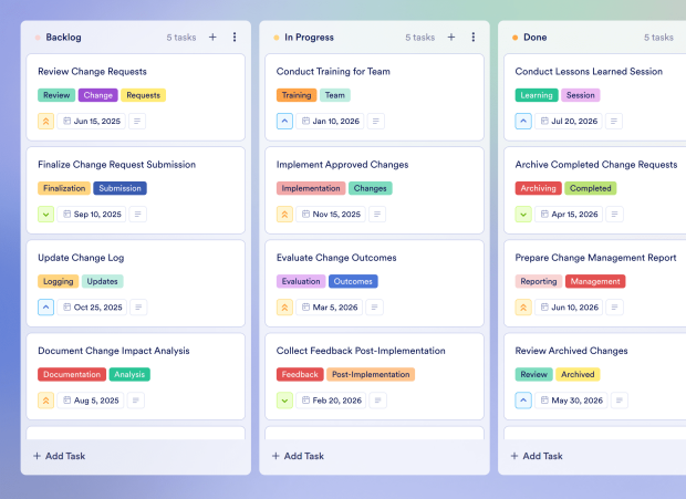 IT Change Management Board Template Thumbnail