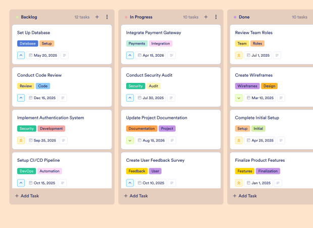Kanban Card Board Template Thumbnail