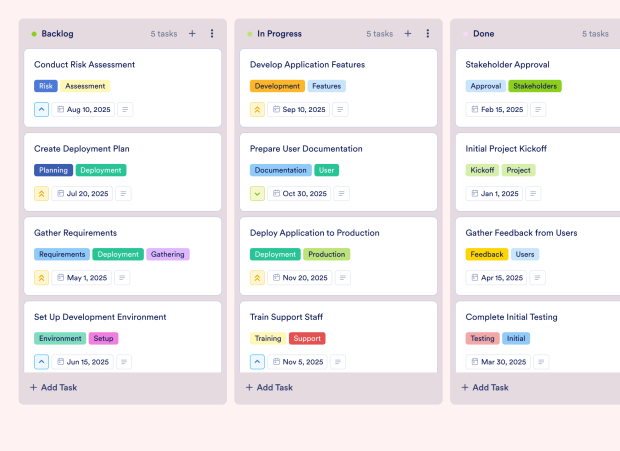 Launch Checklist Board Template Thumbnail