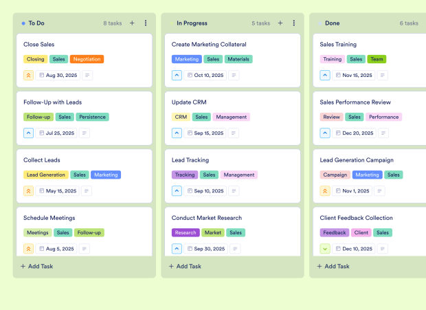 Lead Tracking Board Template Thumbnail