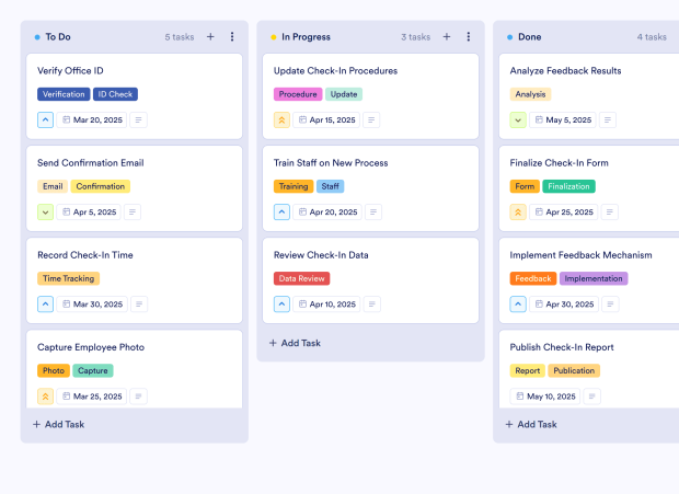 Manager Check In Board Template Thumbnail