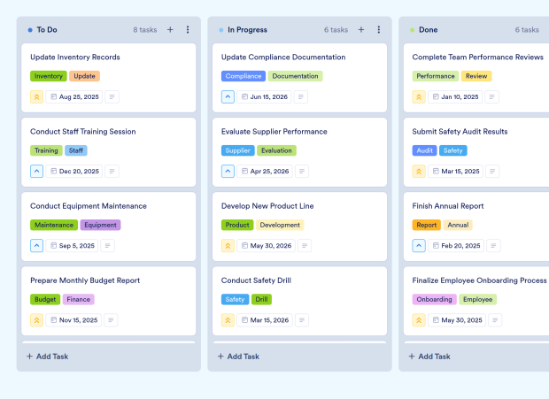 Manufacturing Schedule Board Template Thumbnail