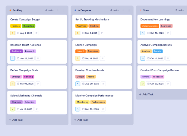 Marketing Campaign Board Template Thumbnail