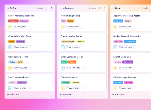 Marketing Framework Board Template Thumbnail