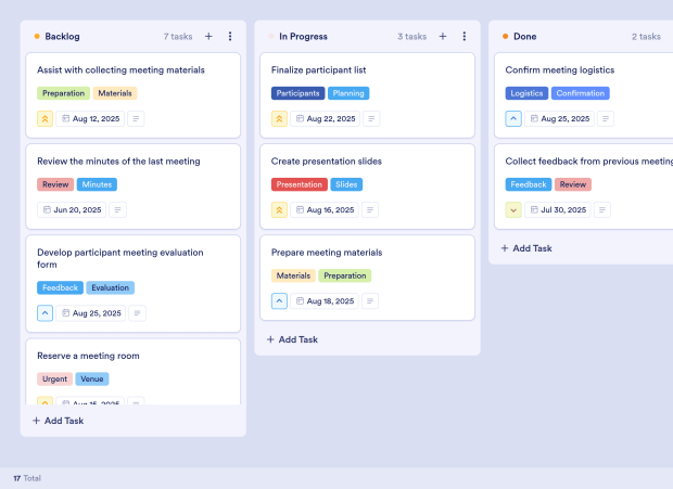 Meeting Agenda Board Template Thumbnail