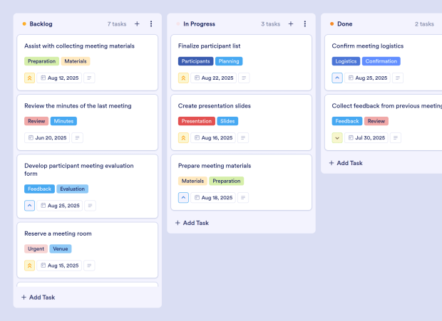 Meeting Agenda Board Template Thumbnail