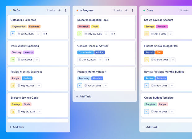 Monthly Budget Template Thumbnail