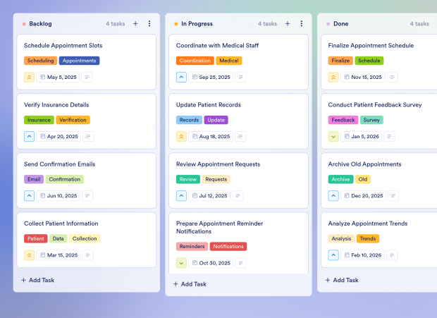 Monthly Schedule Board Template Thumbnail