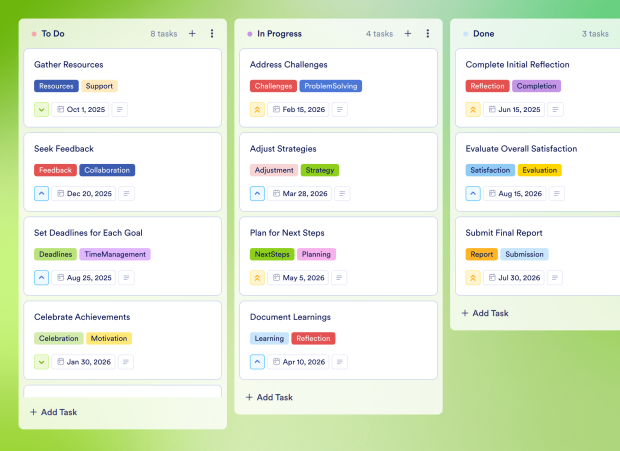 New Year Planning Board Template Thumbnail