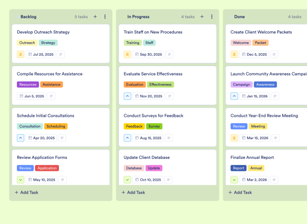 Nonprofit Program Management Template Thumbnail