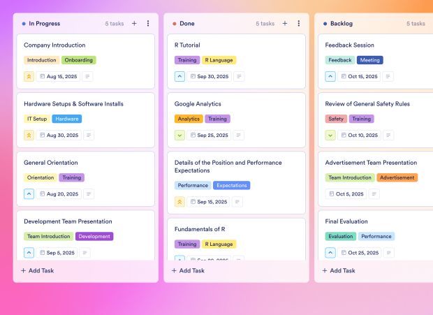 Onboarding Timeline Board Template Thumbnail