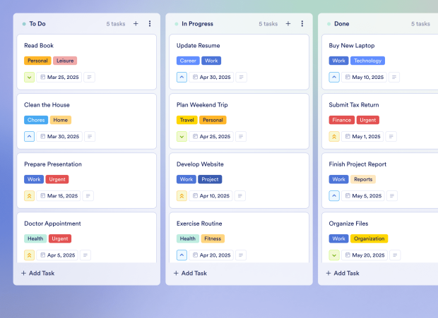 Operational Calendar Board Template Thumbnail