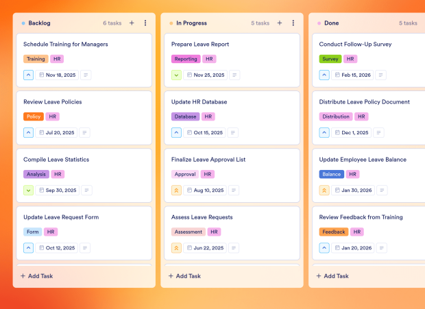 Out of Office Coverage Plan Board Template Thumbnail