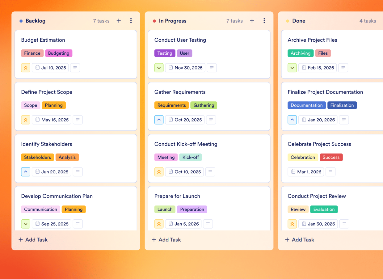 Pi Planning Board Template | Jotform