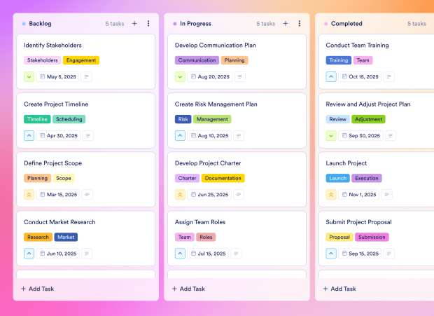 Planning Board Template Thumbnail