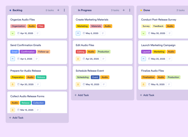 Podcast Episode Planning Board Template Thumbnail