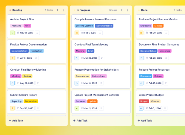 Post Mortem Meeting Board Template Thumbnail