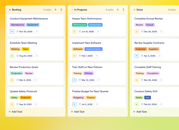 Post Production Workflow Board Template Thumbnail