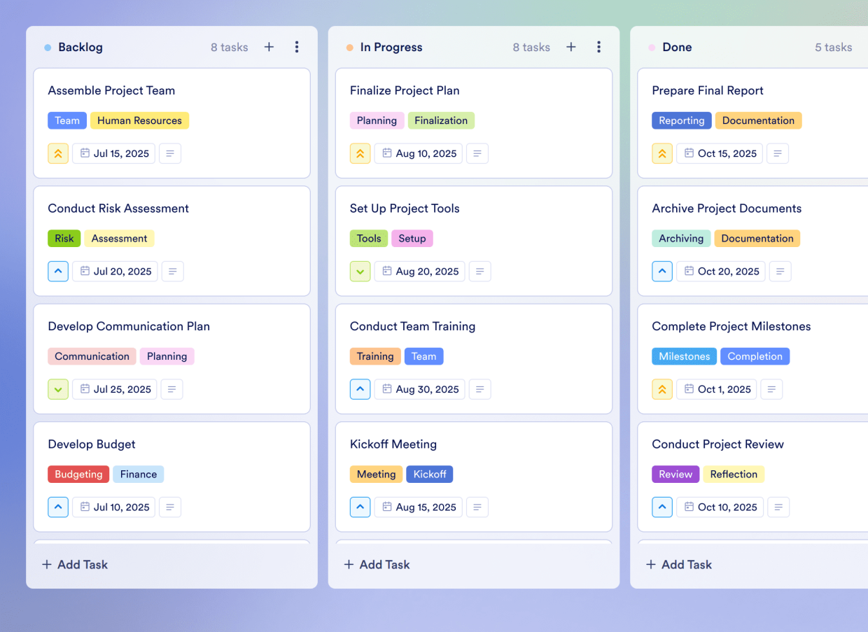 Pr Program PR Plan Board Template | Jotform