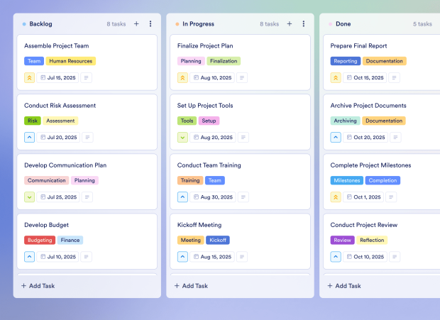 PR Plan Board Template Thumbnail
