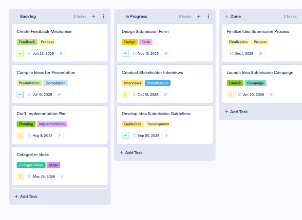 Product Brainstorming Board Template Thumbnail