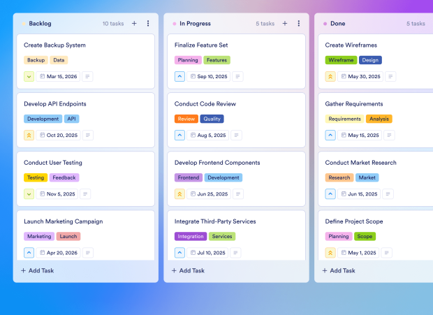 Product Development Timeline Board Template Thumbnail