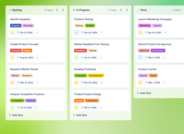 Product Launch Checklist Board Template Thumbnail