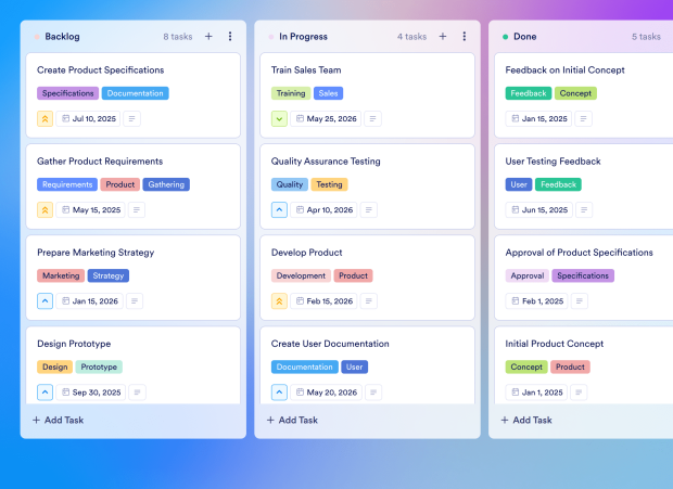 Product Launch Marketing Plan Board Template Thumbnail