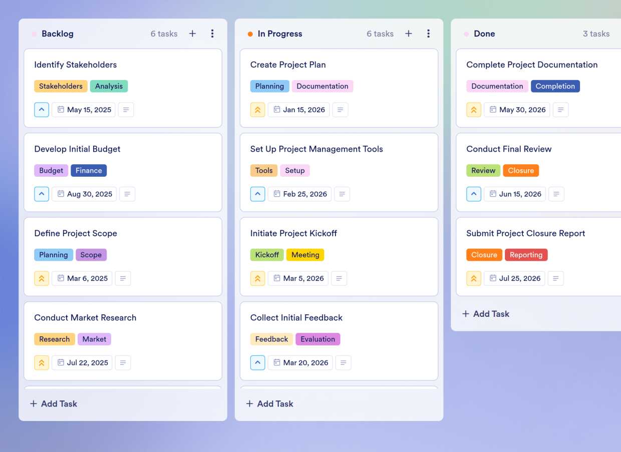 Product Roadmap Board Template | Jotform
