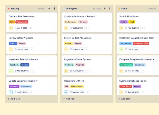 Production Board Template Thumbnail