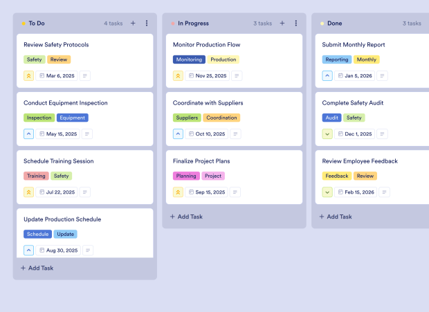 Production Scheduling Board Template Thumbnail
