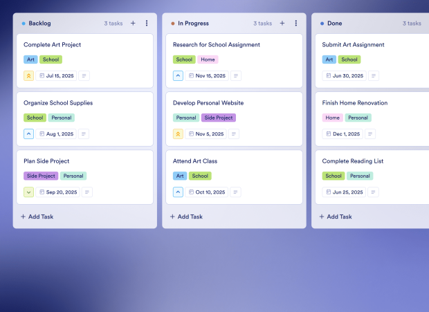 Productivity Log Board Template Thumbnail