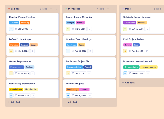 Program Tracking Board Template Thumbnail