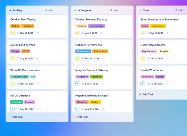 Project Implementation Board Template Thumbnail