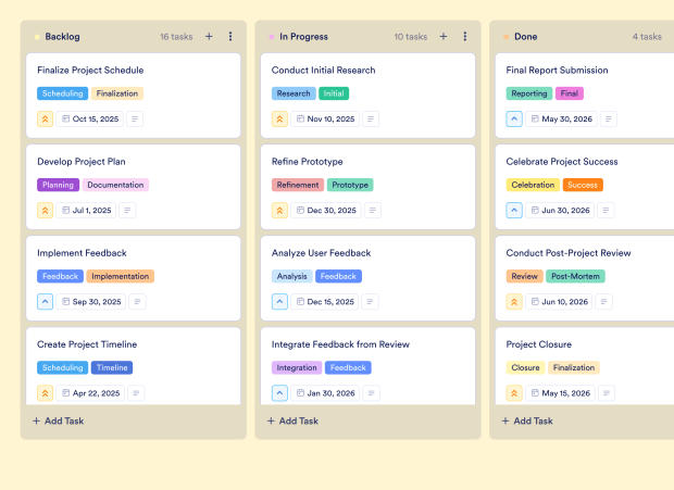 Project Kickoff Meeting Board Template Thumbnail
