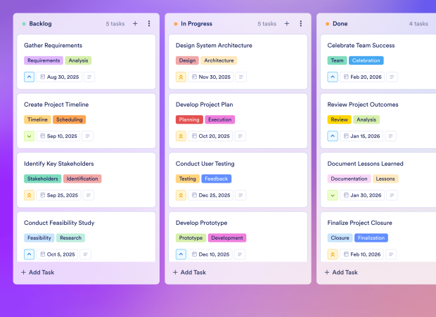 Project Management Resource Planning Board Template Thumbnail