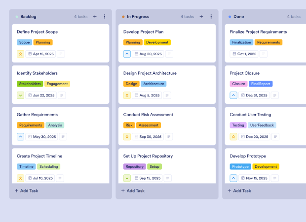 Project Management Scope Board Template Thumbnail