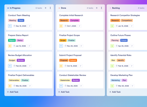 Project Reporting Board Template Thumbnail