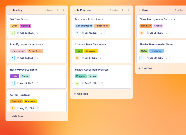 Project Retrospective Template Thumbnail