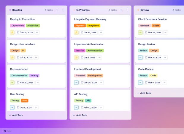 Project Schedule Board Template Thumbnail