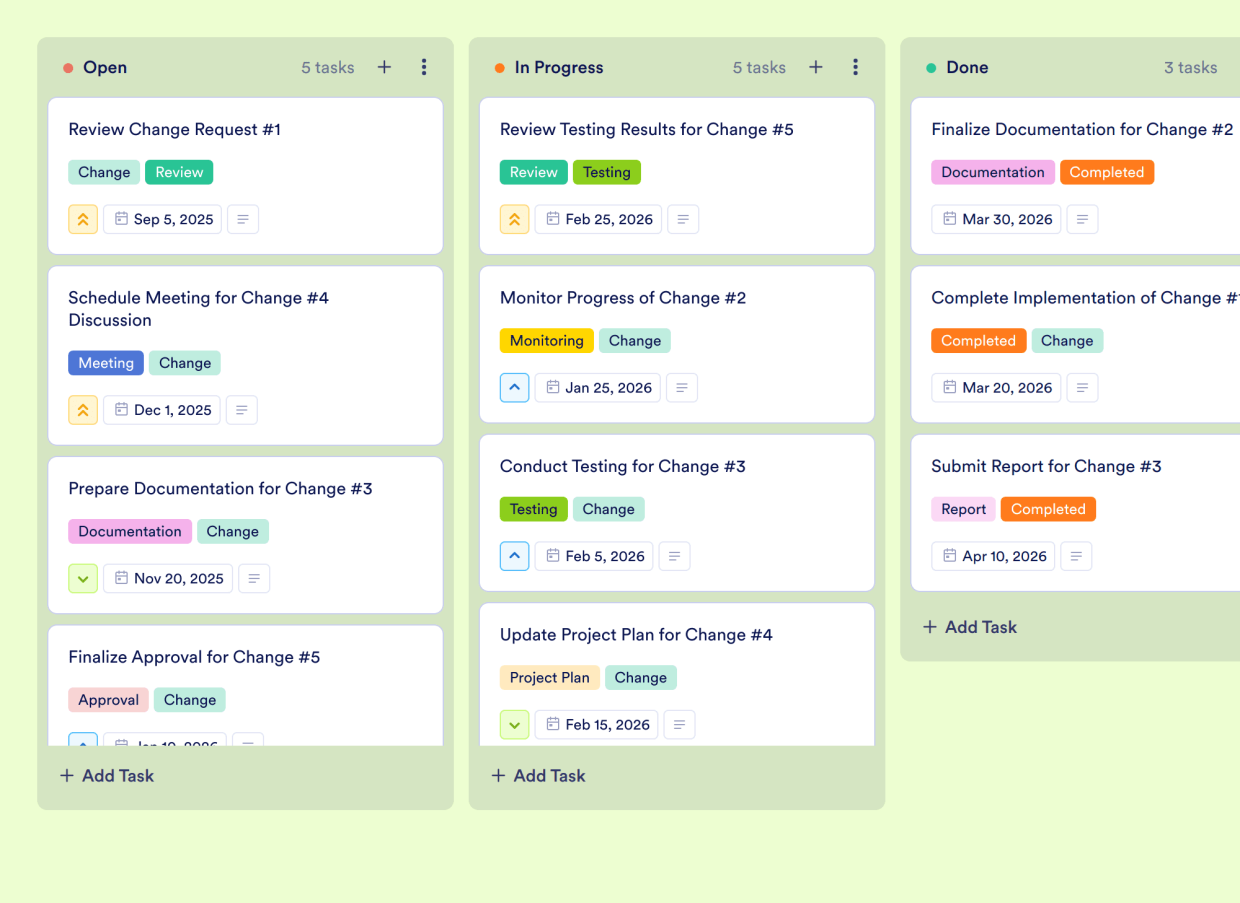 Project Status Tracker Template | Jotform
