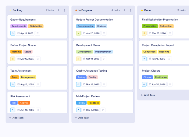 Project Strategy Board Template Thumbnail