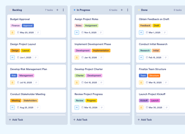 Project Tracker Board Template Thumbnail