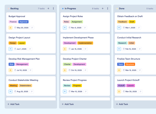 Project Tracker Board Template Thumbnail