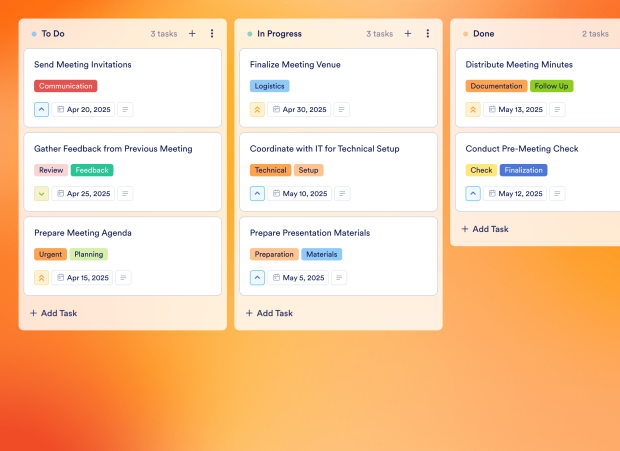 Qbr Meeting Agenda Board Template Thumbnail